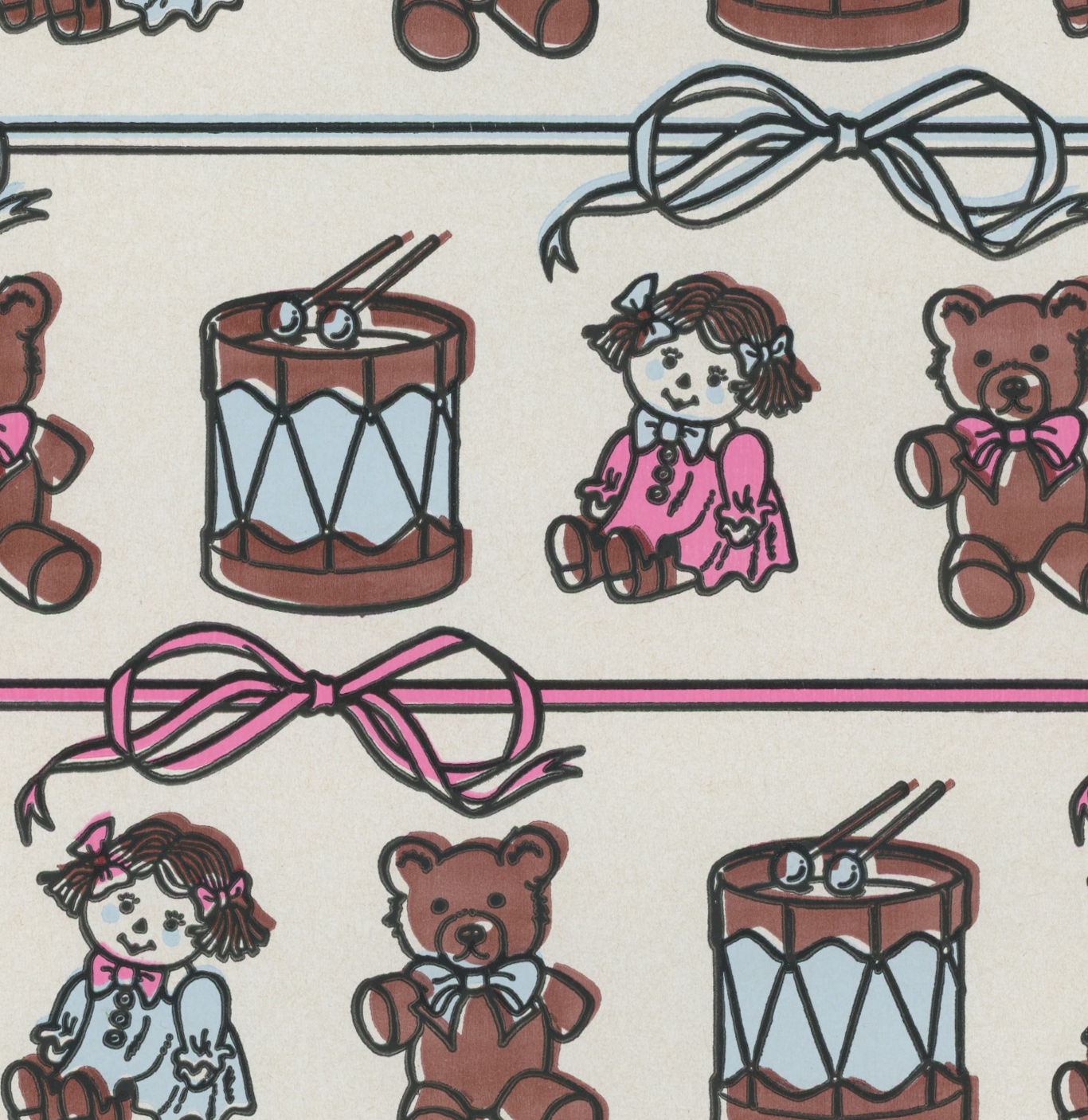 Baby Toys Vintage Paper